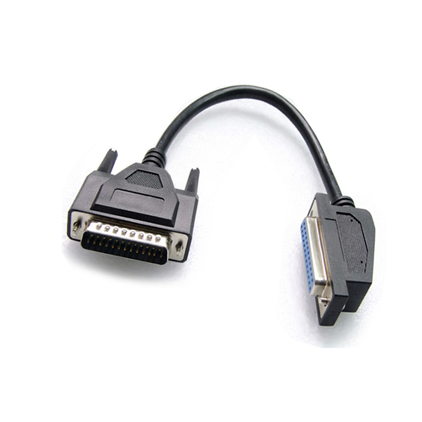 9o degree angle DB25 female to db25 male cable