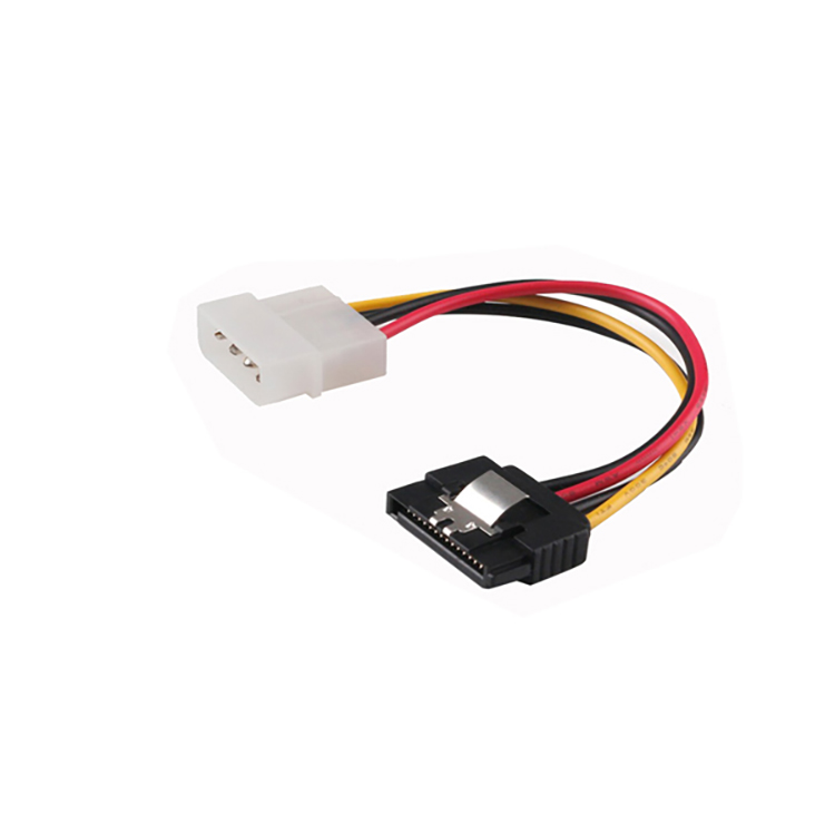 Latch lock SATA 15 pin to Molex 4 pin Power Cable