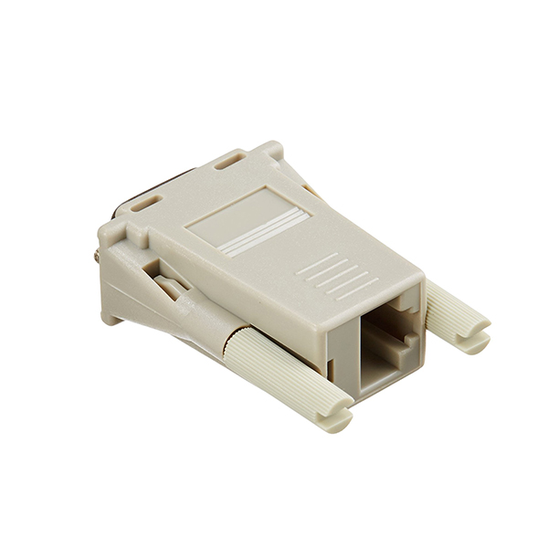 RJ45 female to DB9 female straight through adapter for Cyclades Console Server