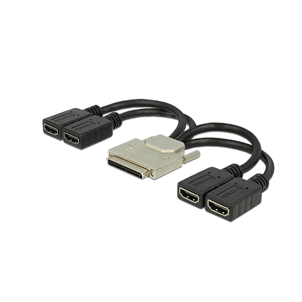 VHDCI to Quad HDMI Splitter Cable – VHDCI male to 4x HDMI female cable
