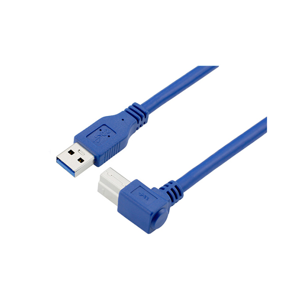 90 degree USB 3.0 B male to A male printer cable