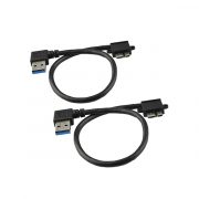 Left Angle USB 3.0 Micro-B Male to USB 3.0 A Male Adapter Cable-1