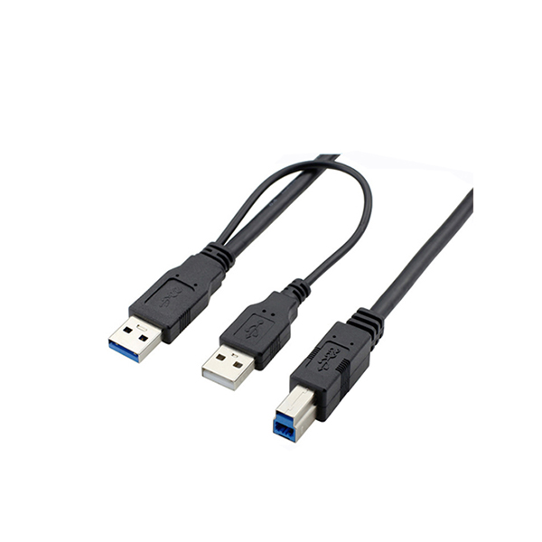 USB 3.0 A male to B male cable with USB Powercharging