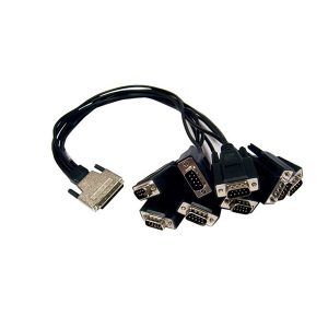 आईडीसी प्रकार 0.8 मिमी पिच वीएचडीसीआई 68 प्रति 8 Port DB9 cable