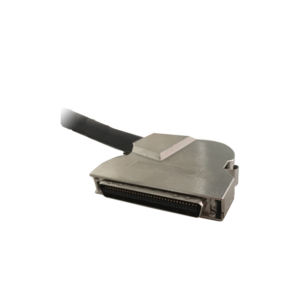 unghi grad SCSI HP-CN 68 conector tată cu clemă,gluga mate