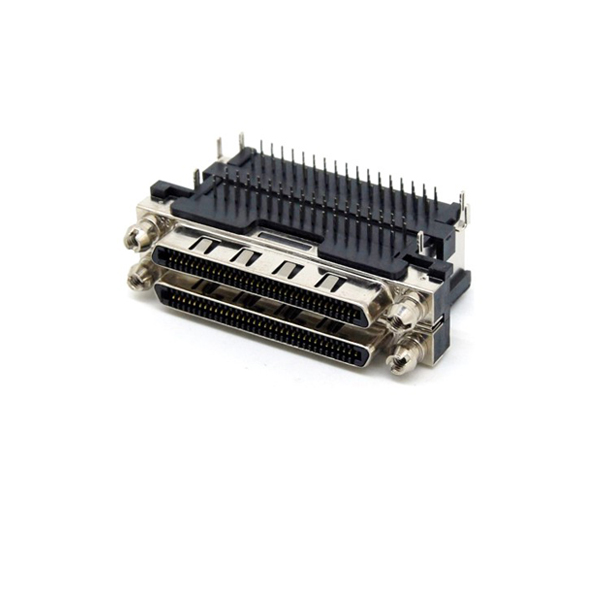 Çift 90 Derece Vhdci 0.8mm SCSI Jak PCB Bağlantısı