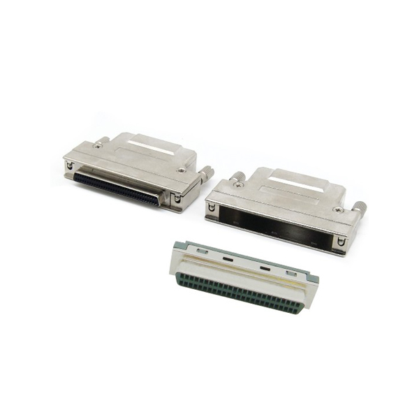 HD50 Pin SCSI 2 soldar conector fêmea com parafuso