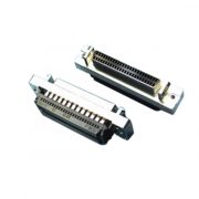 HD50-pins IDC-vrouwelijke connector met vergrendelingsbeugel voor platte kabel