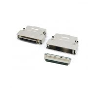 HD50 pin scsi ii solder connector with clip
