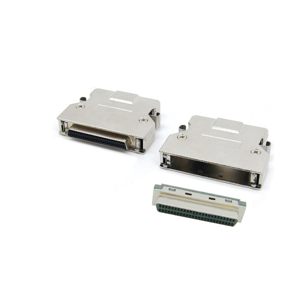Conector de soldadura scsi ii HD50 pin con clip