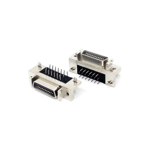 Header right angle Mount type SCSI MDR 20 female connector