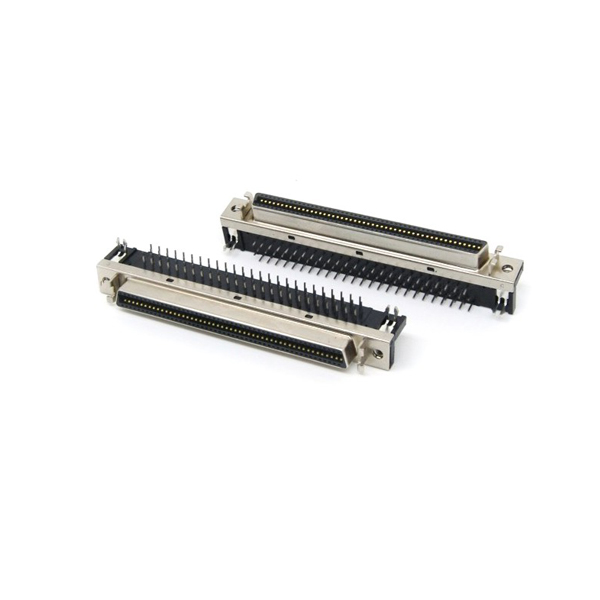 Headers right angle Mount SCSI MDR 100 pin female connector for PCB
