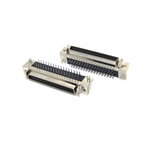 Headers right angle Mount SCSI MDR 68 pin female connector for PCB