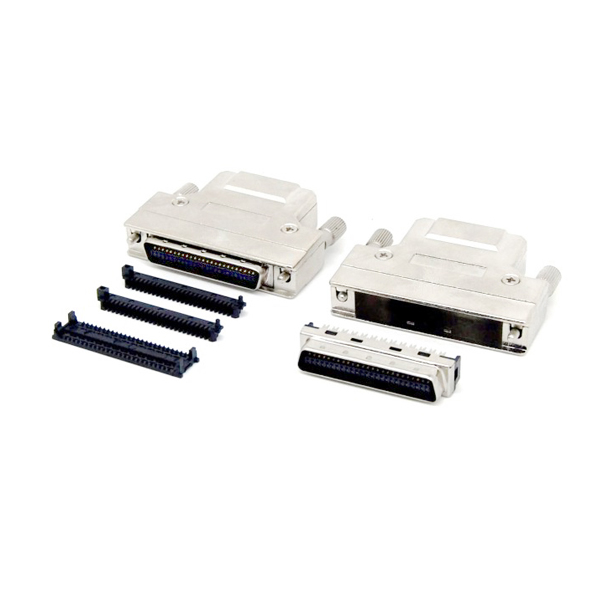 IDC 유형 SCSI MDR 50 핀 케이블 서보 커넥터 나사 포함