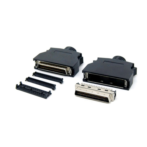 IDC type SCSI DB 50 male connector with clip