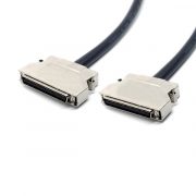 SCSI CN 68 pin male to male cable with latch clip