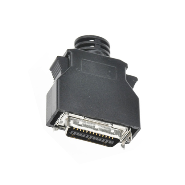Conector de solda SCSI MDR 26 pinos com clipe