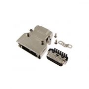 Solder Type SCSI MDR 26 pin Cable servo Connector with latch clip