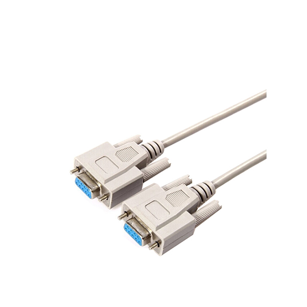 Beige recto DB9 hembra a cable serie hembra