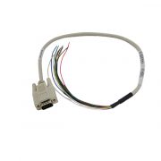Beige custom RS232 DB9 male to open ended cable