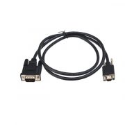 Černý sériový kabel EMC Micro DB9 samec na zástrčku DB9