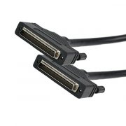 Black SCSI DB68 male to male SCSI 3 mould cable with screw