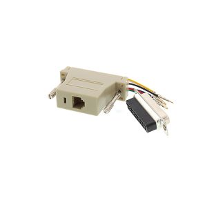 RJ12 female to DB25 female serial console adapter