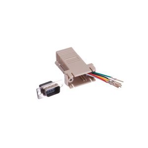 RJ12 female to DB9 male serial adapter