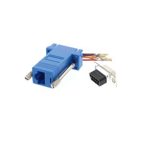 RJ45 female to DB9 console adapter
