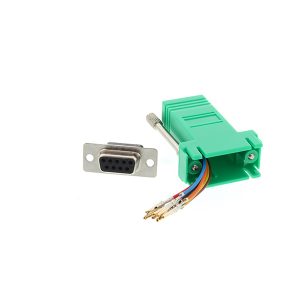 RJ45 to db9 female serial rs232 modular adapter