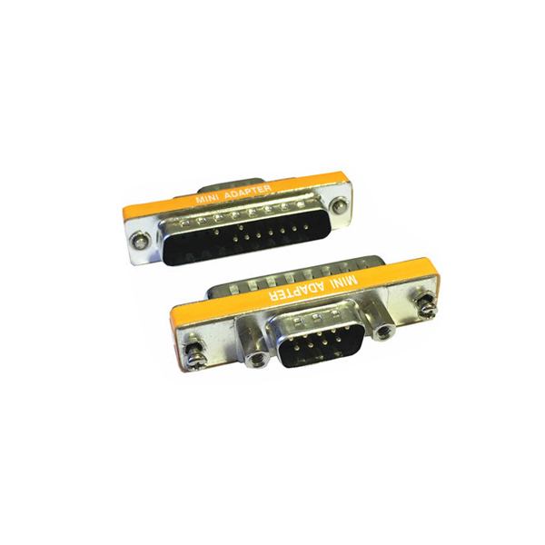 Serial port DB9 male to DB25 male mini adapter