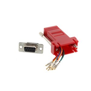 db9 female connector to rj45 ethernet adapter