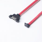 right angle 7 pin SATA to ESATA panel mount Cable