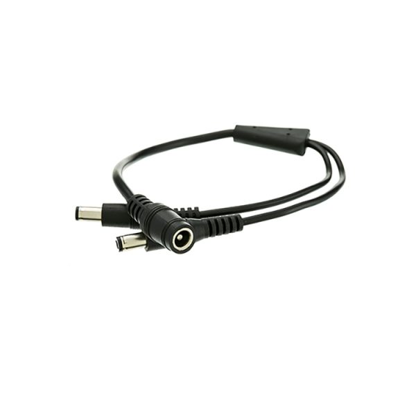 12V Pigtail 2.1×5.5mm 2 Male to 1 Female Y Splitter DC Cable