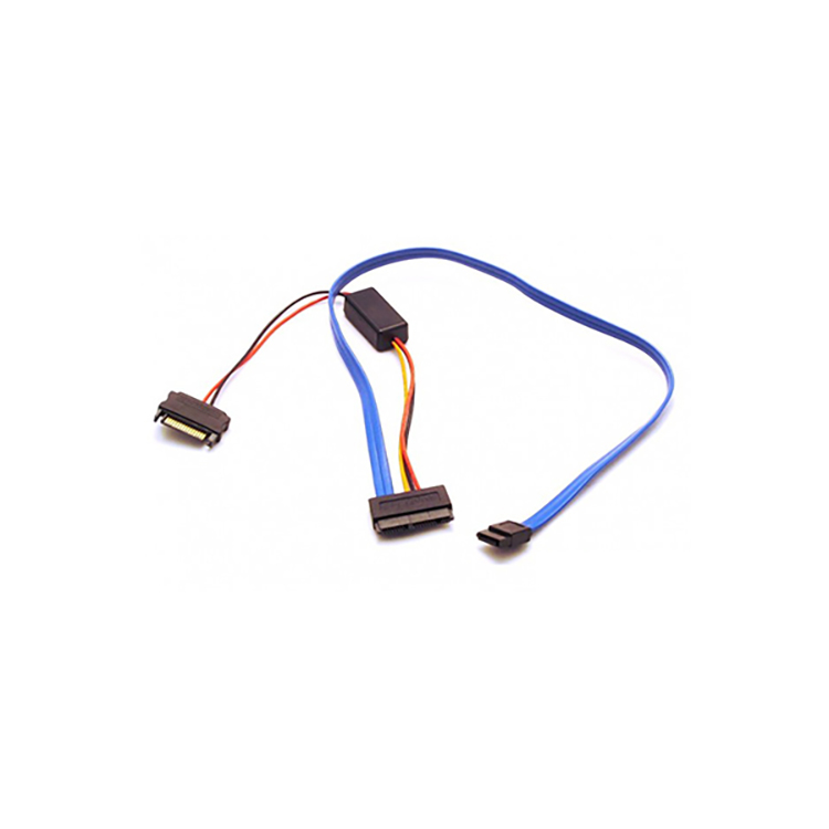 16 להצמיד מיקרו SATA ל- 7 הצמד SATA עם ממיר 5V ל- 3.3V