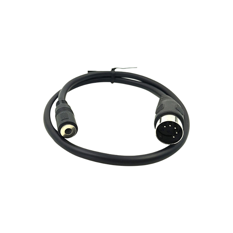 3.5mm stereo jack żeńskie do 5-pinowego wtyku DIN Kabel