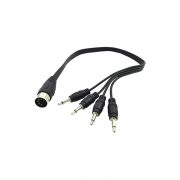 5 PIN MIDI DIN male to 4x 3.5mm male AUDIO Cable