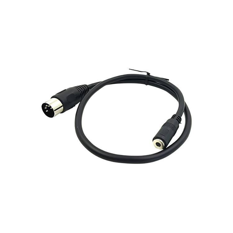 5 wtyk din do 3,5 mm żeński stereofoniczny kabel audio;