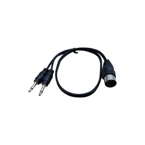 5 Pin Din Male to Dual 3.5mm Male MIDI din splitter Cable