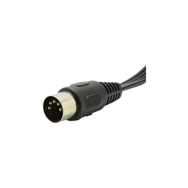 5 pin din male to 4 rca male cable