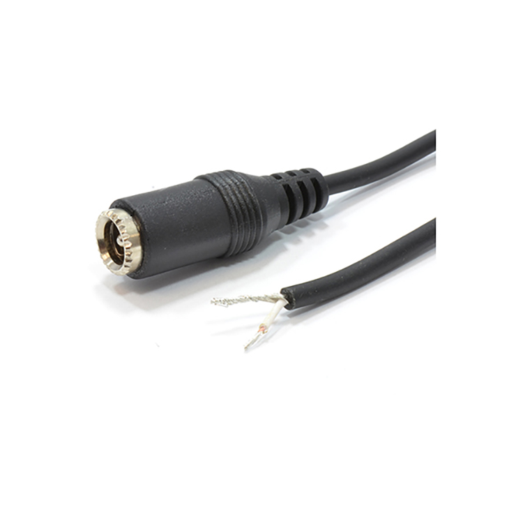 Enchufe de alimentación de CC Conector hembra Extremos de cable de 5,5x2,1 mm