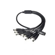Zaženite več naprav iz enega napajalnika ali razširite nizkonapetostni kabel med vtičem in napravo×2.1mm 8 Channel Power Cable