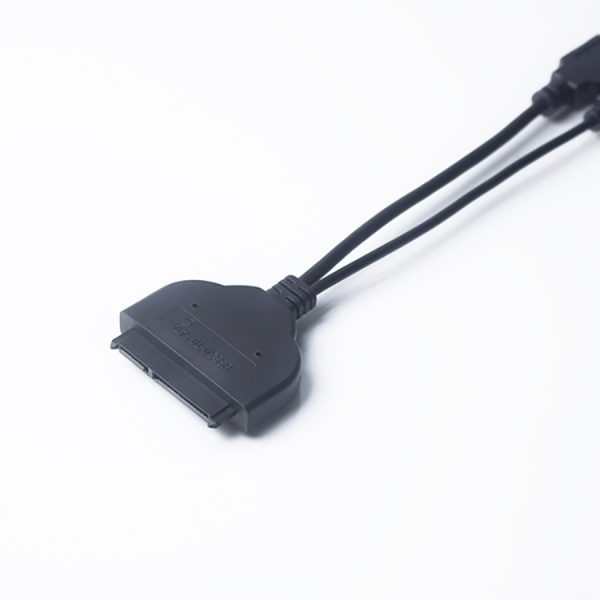 USB כפול 3.0 to SATA with USB 2.0 כבל חשמל