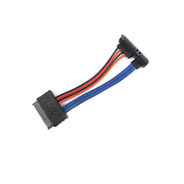 Micro SATA 16 pin Female to 22 Pin Left Angle SATA III Female Cable