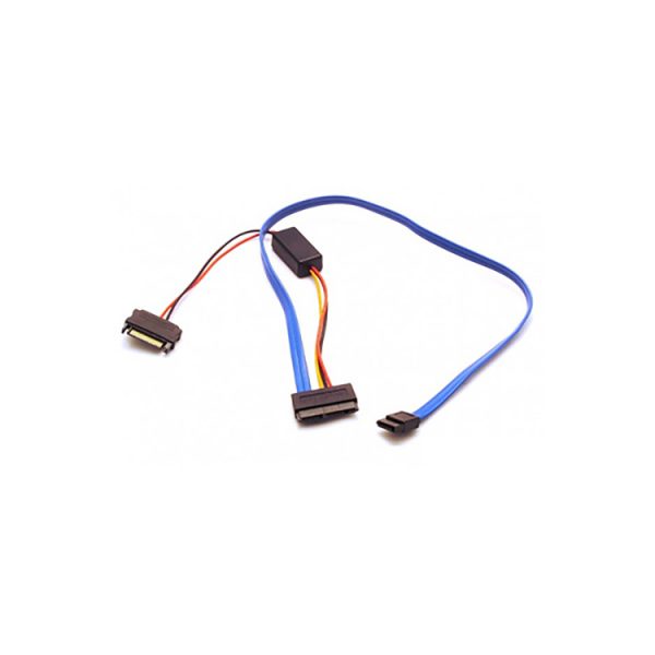 Micro SATA Cable with 15Pin SATA Power and 5V to 3.3V Converter
