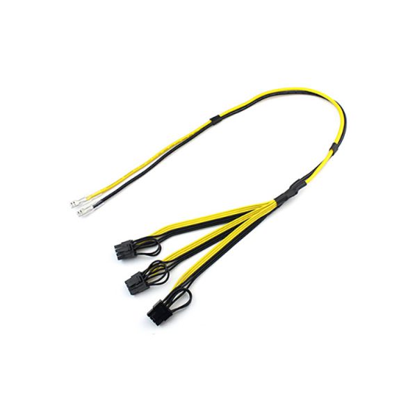 Miner Power PCIe 8-Pin-Kabel mit drei Zweigen und Anschluss