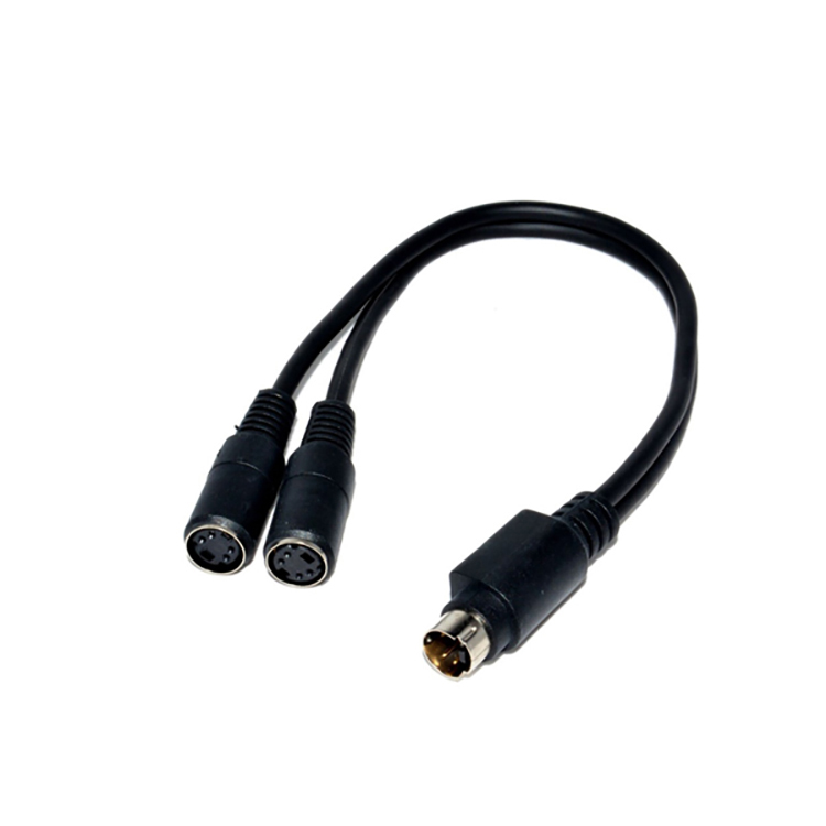 S-Video Male To 2 mm stereo moški vtič avdio kabel