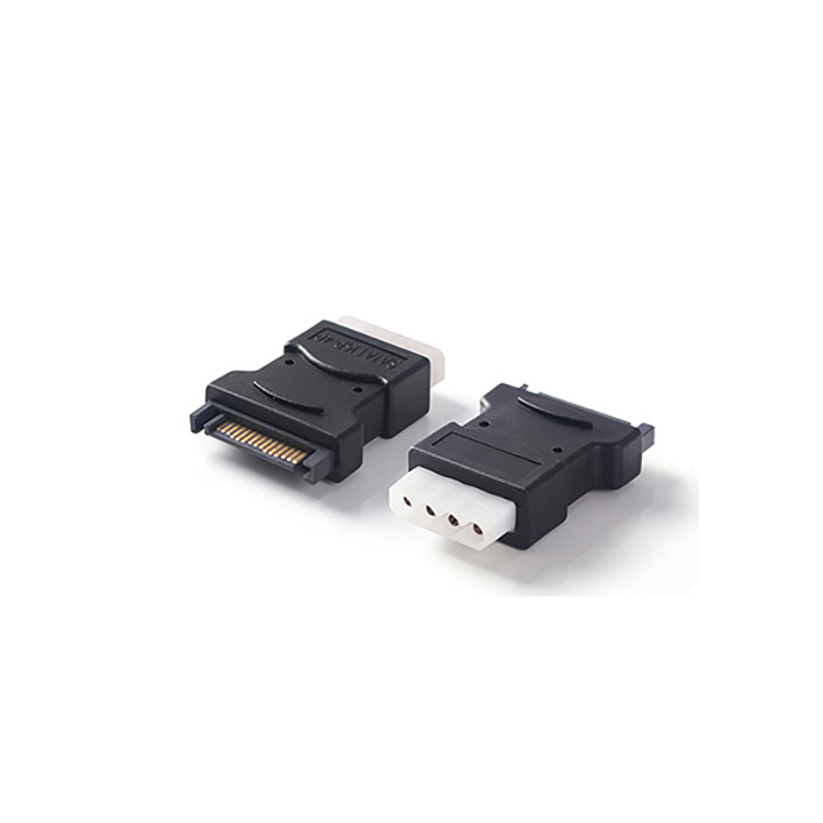 Adapter żeński SATA 15P męski na Molex 4P