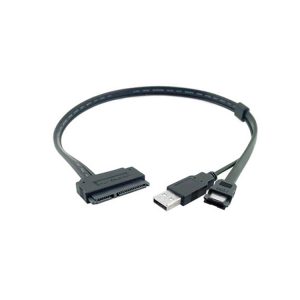 22 Pin (7+15 pin) SATA to USB2.0 and eSATA Adapter Cable