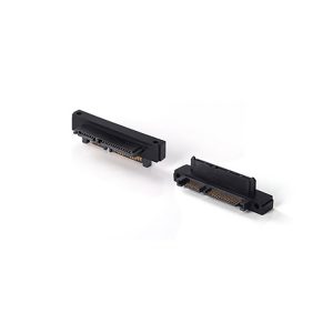 Up Angled SATA 22Pin 7+15 Male to Female Convertor